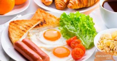 Завтрак в отеле Вены