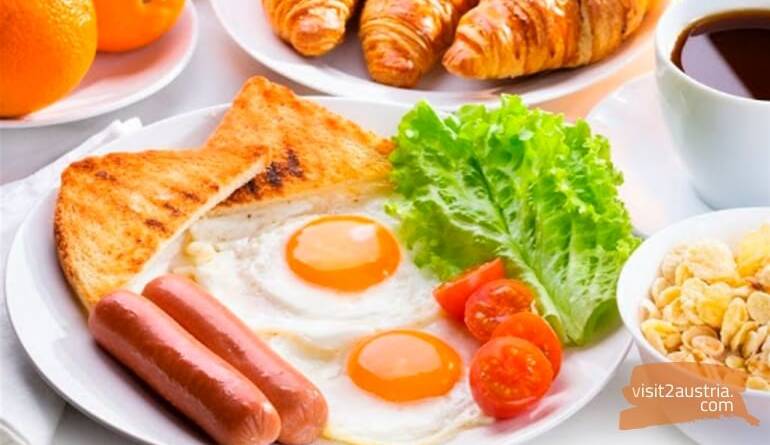Завтрак в отеле Вены